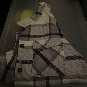 PURPLE PLAID SHACKET